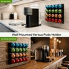 LifeMoreasy Magnetic Coffee Pods Holder for Nespresso Vertuo & Dolce