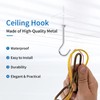 HARSKIYER 4pcs 4'' / 100mm Swag Hooks for Ceiling Hanging,