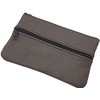 myledershop Large Cowhide Leather Key Case with 3 Zip Compartments