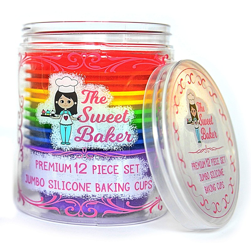 The Sweet Baker | Professional Jumbo Silicone Baking Cups |