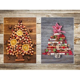 Edition Colibri Set of 50 Christmas Cards (5 Designs with 10 Cards each) Nostalgic Christmas Postcards in Retro/Vintage Style (10828-10832)