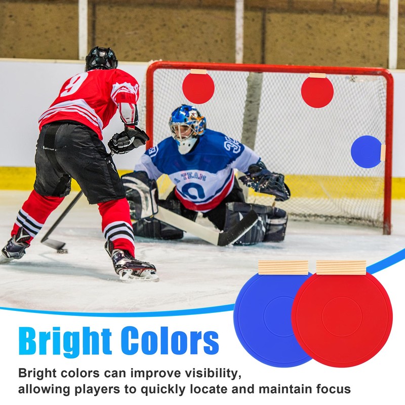 4 Pcs Silicone Hockey Shooting Targets with Durable Magnetic, Lacrosse