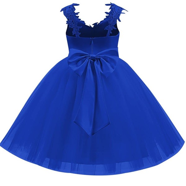 ABAO SISTER 3D Lace Applique Tulle Shoulder Strap Flower Girl