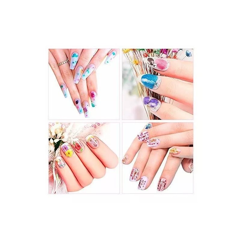 Ywli Flores Secas Para Decoracion De Uñas 324 Piezas Manicura