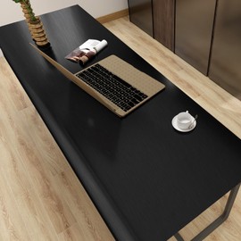 TAPETYLLER Stainless Steel Peel and Stick Wallpaper 15.7"x 196" Black Stainless Steel Contact Paper Countertop Removable Self Adhesive Thick Vinyl Waterproof for Wall Paper Fridge Kitchen Cabinets