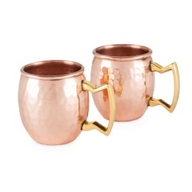 Twine Old Kentucky Home Moscow Mule - Juego de 2 vasos de chupito (2 unidades, 2 onzas), color cobre