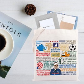 CMNIM Ted Coach Gift TV Show Novelty Tote Bag Ted Merchandise Gift for Soccer Football Lover Shopping Shoulder Sport Work Bag (T-ed TB)