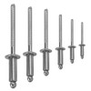 Blind rivets with flat head according to DIN 7337 /