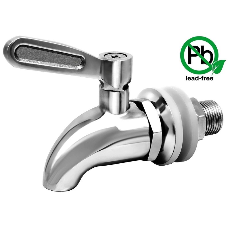 DOZYANT Updated More Durable Beverage Dispenser Replacement Spigot,Stainless Steel Polished