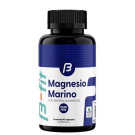 B-Fit | Magnesio Marino | Mayor Biodisponibilidad que Citrato | Suplemento alimenticio en cápsulas | 90 cápsulas | Sin Gluten | 90 porciones | Distintivo Simag | Ingredientes de origen francés.
