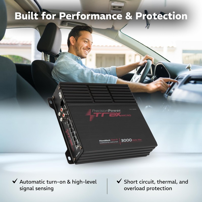 Precision Power Trax Micro Monoblock Class D Car Stereo Amplifier
