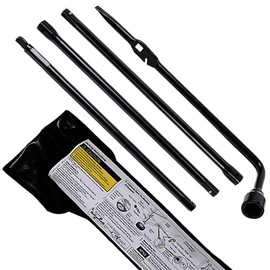 YQCSO Tire Removal Handle Kit Spare Tire Tool Lug Wrench Tire Removal Replacement Kit (Socket Size: 22mm)