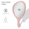 Zadro Teardrop Large Hand Mirror Handheld Mirror for Hair Cutting