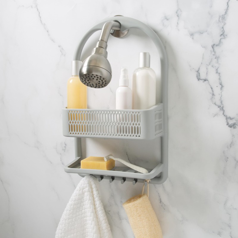 Bath Bliss Molded Shower Caddy | Bathroom Storage | Hangs
