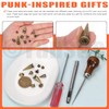 Tanstic 176 Sets Punk Spikes and Studs Kit, 8 Sizes