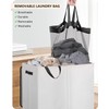 SOLEDI Luxury Double Laundry Hamper with Lid and Removable Bags,
