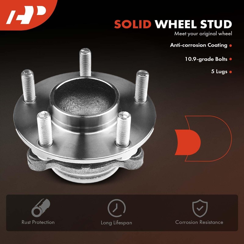 A-Premium 2 x Front Wheel Bearing and Hub Assembly Compatible