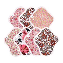 Panty Liners NO 3 Organic Cotton 7 Piece Set v17 rd Red Energy Activated Red