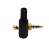 3.5 mm 4-Pin Jack Plug Soldering Connection for Audio or
