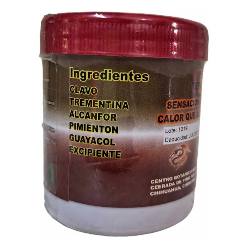 Pomada Del Dragon Mentol Alcanfor Caliente 125 Gr