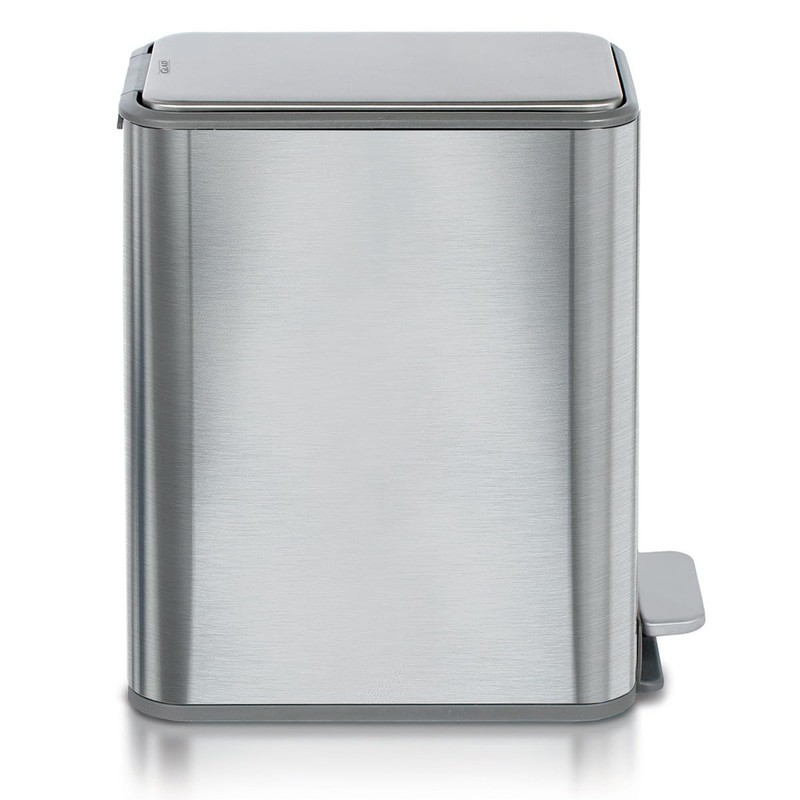 Glad Slim Bathroom Trash Can - Small Garbage Pail with