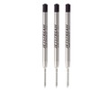 Mitsubishi Pencil Jet Stream Refill, SXR-600-07-24, 0.7mm, Black, 3 Pack