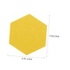 DOITOOL 10Pcs Hexagon Felt Board Acoustic Panels for Wall Decoration