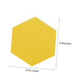 DOITOOL 10Pcs Hexagon Felt Board Acoustic Panels for Wall Decoration Sound Absorbing and Noise Reduction Felt Material Flexible and for Ktv and Home Use