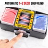 Automatic 2-Deck Card Shuffler, Battery Operated Electric Playing Card Shuffle