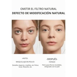 O'CHEAL Corrector de cojín con aplicador de esponja de hongos, Natural02#