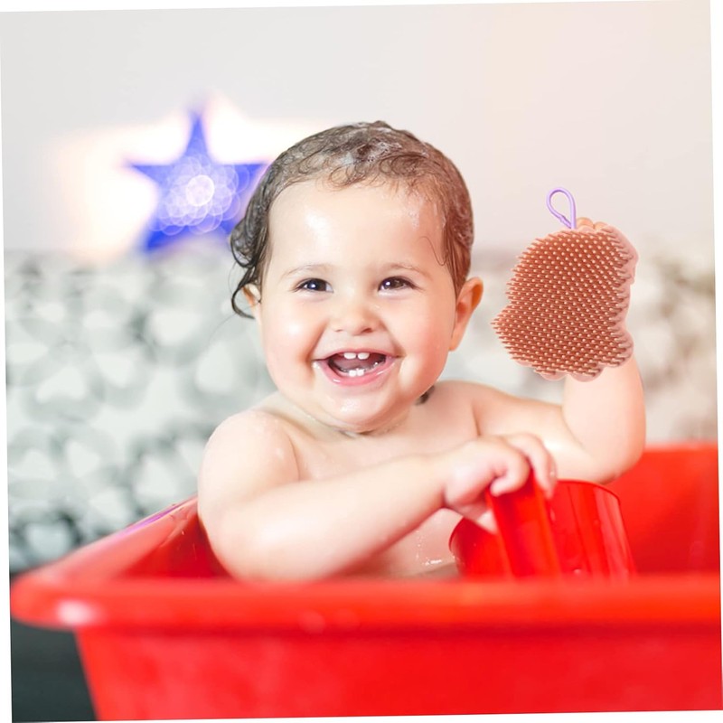 Champú de Silicona para de Bebé Cepillo de Baño Suave