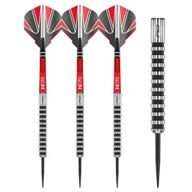 RED DRAGON Javelin Black 24g Tungsten Darts Set with Flights and Stems