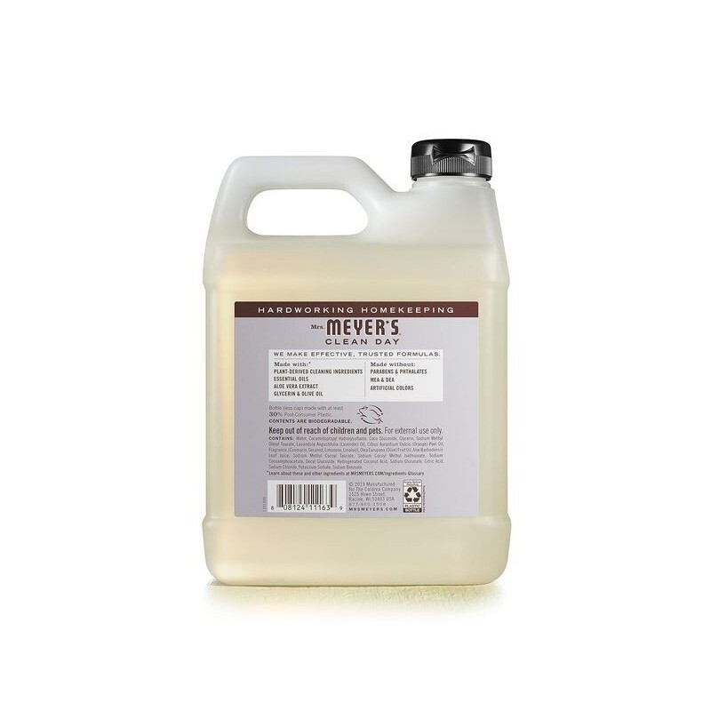 Mrs. Meyer's Clean Day Liquid Hand Soap, Cruelty Free, Lavender