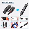 40 Pares Conectores Solares Macho - Hembra MC4 con Llave