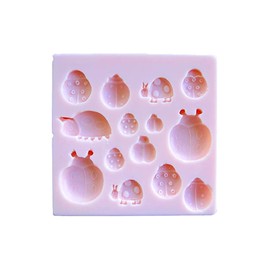 Lady Bug Silicone Mold | Food Craft Chocolate, Candy, Gummy | Art Craft Epoxy Resin Casting | BPA Free | Single Piece