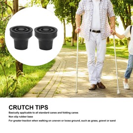 Puntas de Muleta de Goma, 10 Piezas Puntas de BastóN Muletas Extremos de Goma Puntas de Muleta para Caminar para Bastones EstáNdar y Plegables, Virolas de Goma para BastóN Puntas de Muleta para BastóN (12 mm)