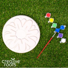 Creative Roots Paint Your Own Flower Stepping Stone by Horizon Group USA Toy, Assorted