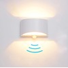 SERDEN LED Hardwired Motion Sensor Light Indoor Wall Sconce, Motion