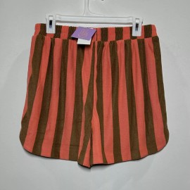 Ascot + Hart Women's Ascot + Hart Graphic Pull-On Shorts - Red Striped M