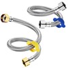 SMLOPLOM Pack of 2 Flex Hose 1/2 Inch (30 cm
