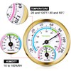 Weewooday 3 Pcs Indoor Outdoor Thermometer 2 in 1 Mini