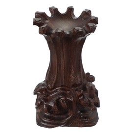 PATIKIL Crystal Sphere Stand, Wood Display Stand Base 40x90mm Sphere Ball Holder for Crystal Ball Stand Orb Egg Base Decorative, Wood Color