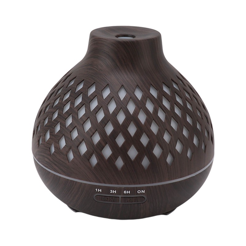 400ml Aromatherapy Humidifier Onion Wood Grain Aroma Humidifier Colorful Light