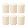 Stonebriar 35 Hour Long Burning Unscented Pillar Candles, 3x4, Ivory