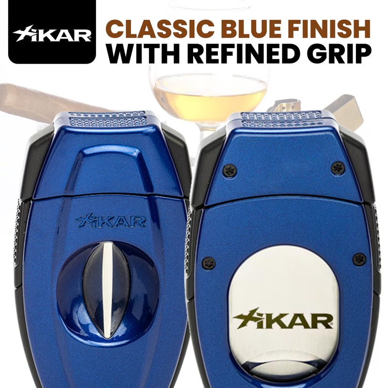 XIKAR Flip Dual Cigar Cutter - Versatile 64-Ring Gauge V-Cut