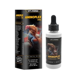 Vitofarma Aminoplex Supplements Liquid for Roosters Oral 60 ml - Suplemento de Aminoacidos para Gallos, Pollos 60 ml