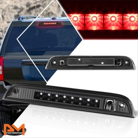 PM PERFORMOTOR Compatible with Jeep Patriot 07-17 Full LED Third 3RD Tail Brake Light Rear Stop Lamp Black