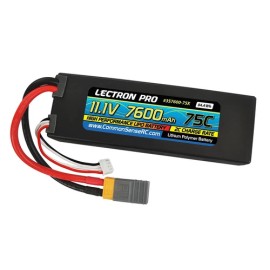LECTRON PRO 3S LIPO 11.1V 7600MAH 75C BATTERY: XT60 W/ TRAXXAS
