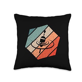 Float Fishing Bobber Retro Style Vintage Throw Pillow