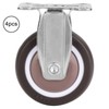 4Pcs 2in TPE Rubber Removable Mute Chair Fixed Rubber Casters